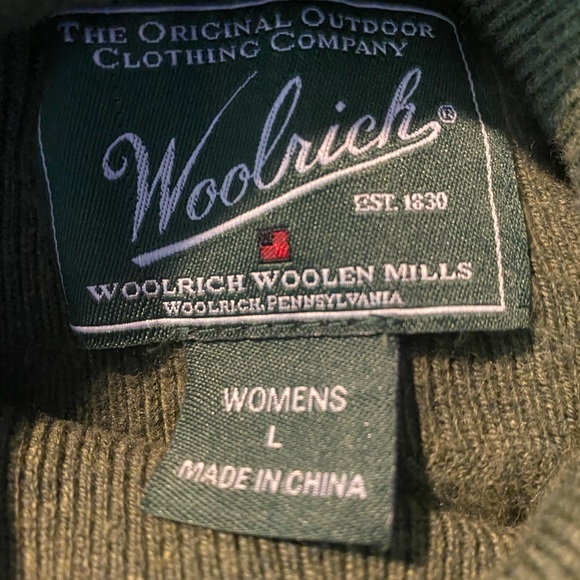 Woolrich Soft Green Turtleneck Cotton Sweater - Picture 3 of 6